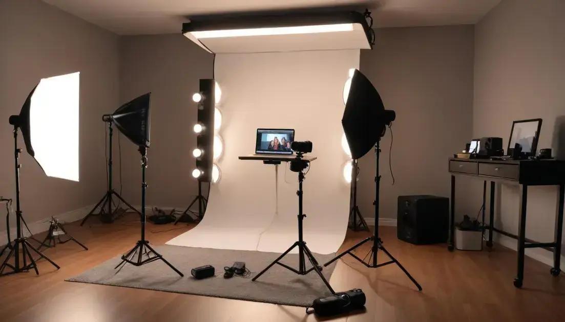 Iluminação Perfeita: Destaque-se na Tela Iluminação Perfeita: Destaque-se na Tela