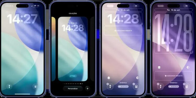 Como MUDAR o TAMANHO do RELÓGIO na Tela Bloqueada do iPhone em 2025 1 Como MUDAR o TAMANHO do RELÓGIO na Tela Bloqueada do iPhone em 2025